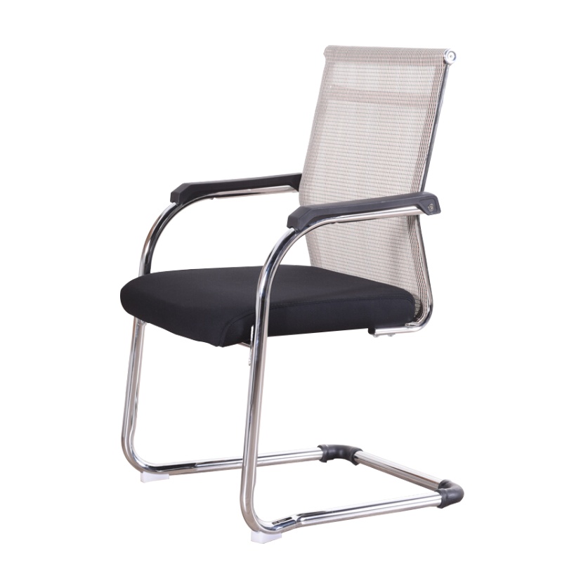 永格办公家具电脑椅办公椅会议椅职员椅网布弓形椅灰色