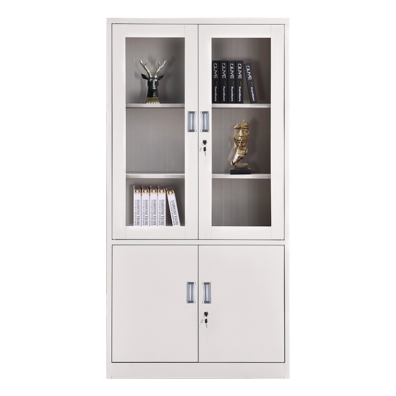 乙壬钢制办公文件柜铁皮柜矮柜资料密码带锁凭证档案员工储物更衣柜