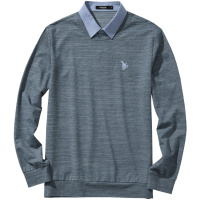 千纸鹤2019年春季男士时尚潮流卫衣修身刺绣休闲外衣15113