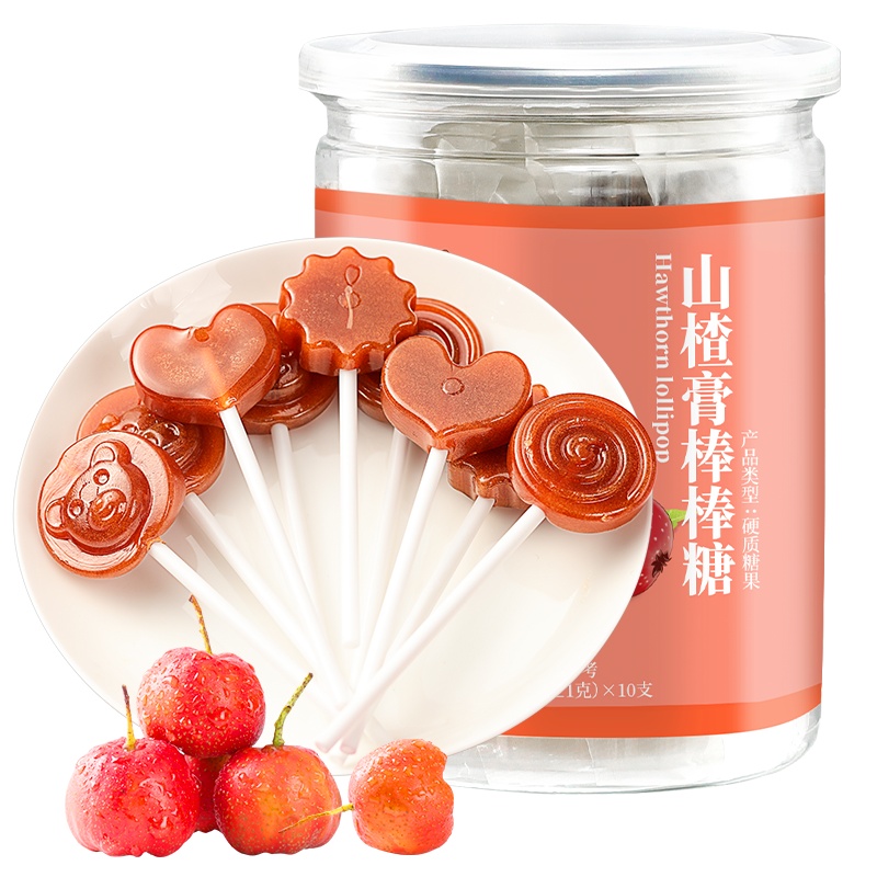 青源堂牌山楂膏棒棒糖健康零食棒棒糖80克小零食