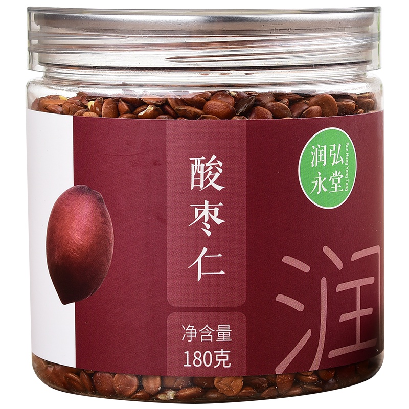 润弘永堂(runhongyongtang) 酸枣仁茶180克/罐 炒制熟酸枣仁 睡眠茶 养生茶汤