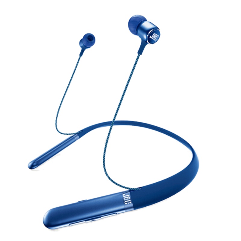 JBL LIVE 200BT 颈挂式无线蓝牙耳机 入耳式耳机+运动耳机 跑步磁吸式带麦 苹果安卓通用 冰湖蓝