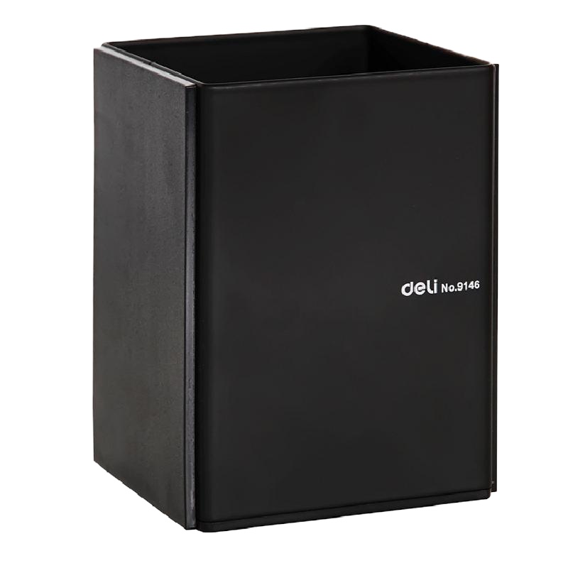 得力9146笔筒(混)(只)桌面简约个性收纳盒笔桶摆件