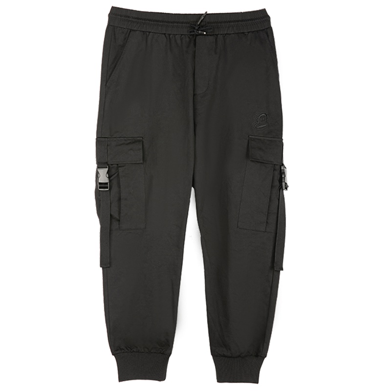 Paul Frank/大嘴猴2019秋季新款裤子男休闲裤宽松小脚工装裤秋装