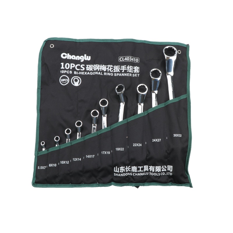 长鹿 碳钢镜面梅花扳手组套 10PCS