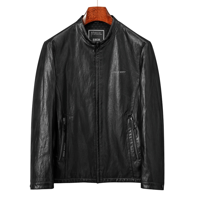 雅鹿男装秋冬新款立领男士机车PU皮皮夹克外套男款皮衣1034PA01951