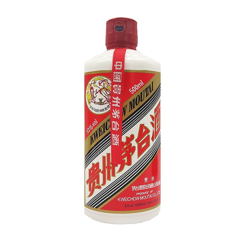 茅台/MOUTAI 贵州飞天茅台53度酱香型白酒 2021年海外版 500ml