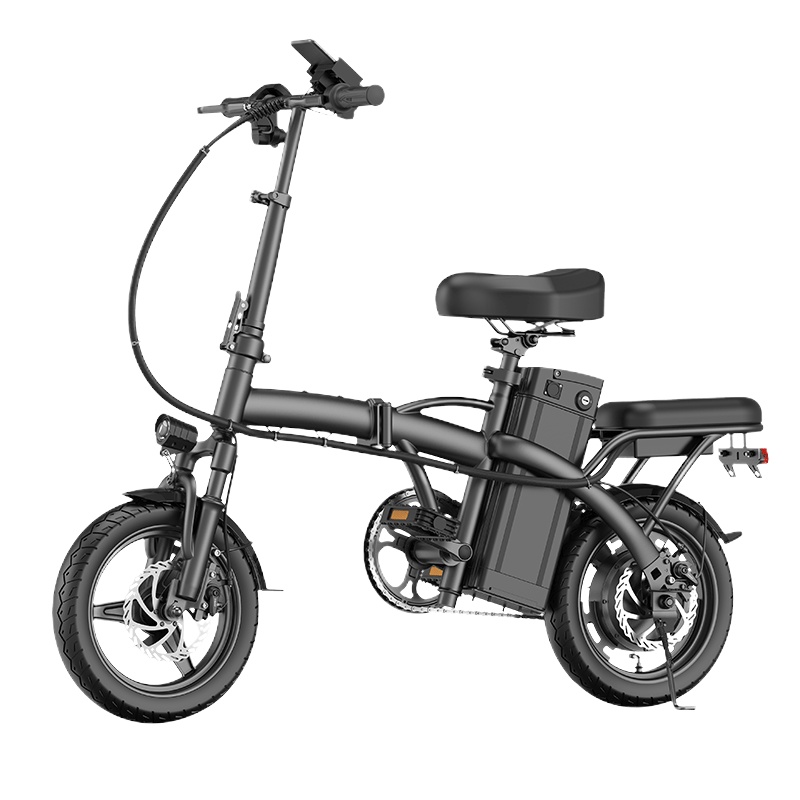 megawheels电动自行车TDT018Z新国标能源车轻便迷你代步车支持折叠48V脚踏变频电机真空胎接小孩双重减震