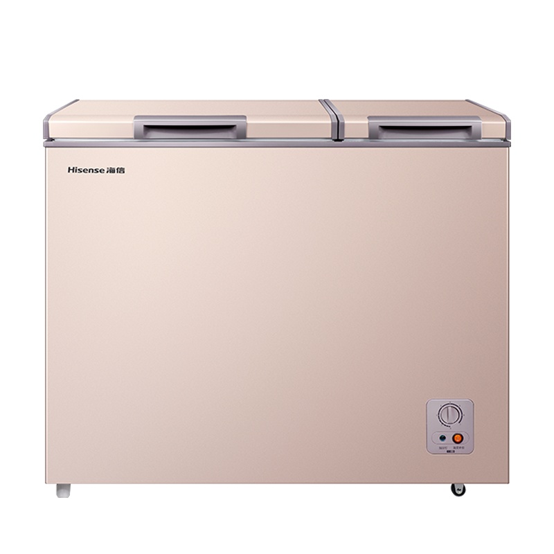 海信(Hisense) 206升一级能效家用双温冰柜 养鲜净化 冷冻冷藏柜节能商用冷柜双开冰箱钛空金BCD-206NUD