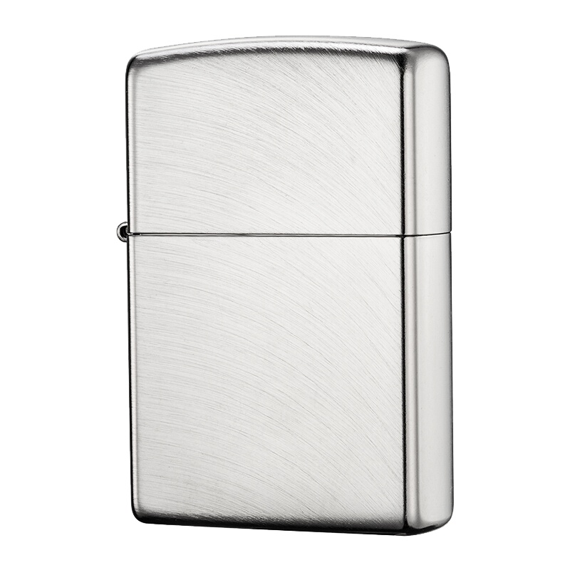 美国ZIPPO打火机 芝宝 弧形拉丝镀铬 拱门 24647