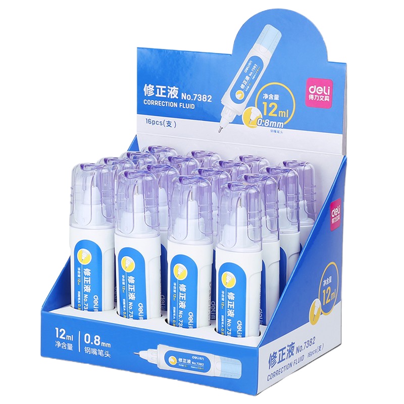 得力(deli) 修正液修正笔涂改笔修正液/10只