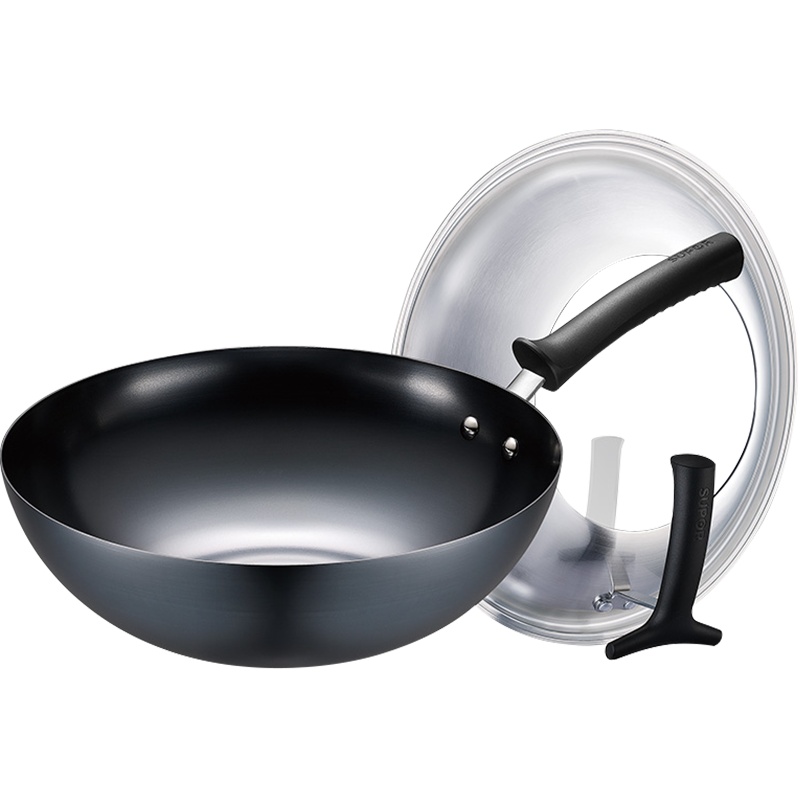 苏泊尔(SUPOR) 臻铁无涂层不易锈精铁炒锅30cm家用炒锅炒菜锅 可立盖燃气专用 FC30H7 30cm