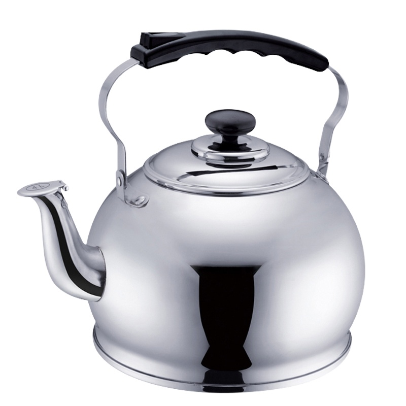 苏泊尔(SUPOR)烧水壶SS40P1 煤气燃气电磁炉适用时尚琴音鸣笛304不锈钢烧水壶大容量烧水壶 4L- 加厚壶底