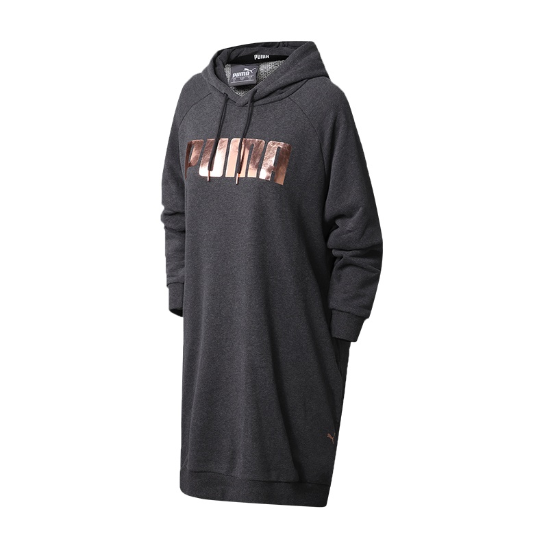 PUMA彪马女装运动服休闲连帽长袖连衣裙卫衣581770