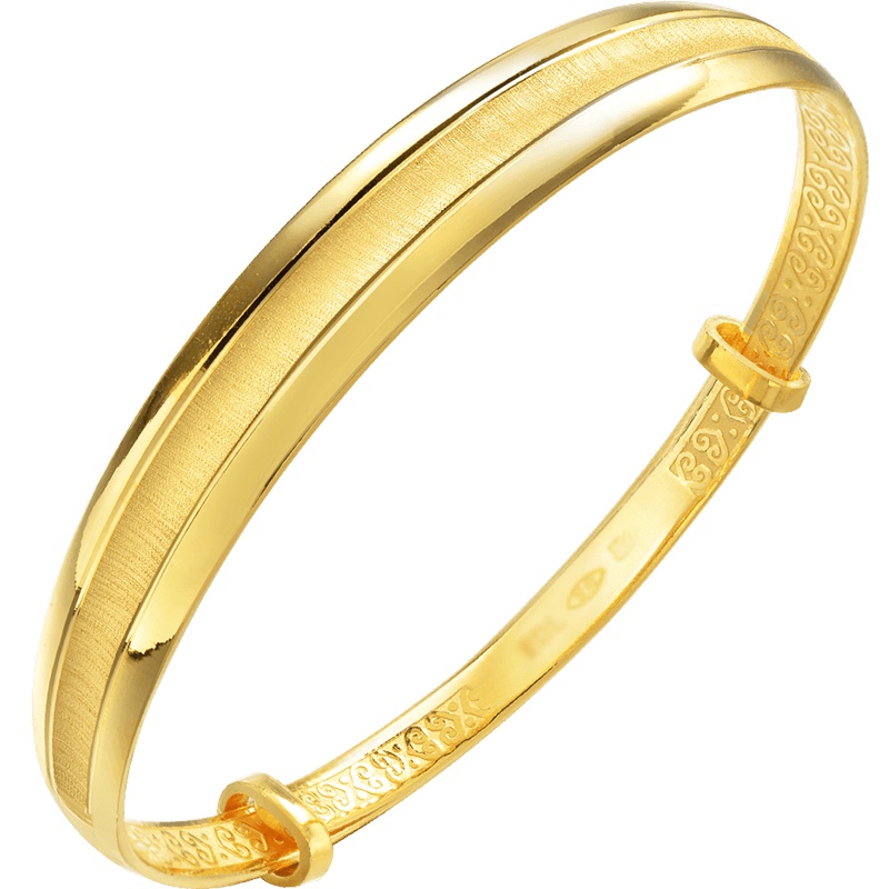周生生(CHOW SANG SANG)金手镯足金开口手镯结婚婚嫁金镯子女士88000K计价