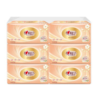 心相印抽纸红悦系列3层130抽纸巾整箱24包家用餐巾纸家庭实惠装面巾纸