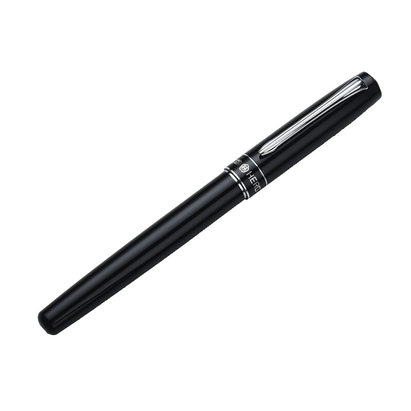 HERO英雄9060钢笔男女商务成人书法练字笔签字专用硬笔速写 黑色 单支