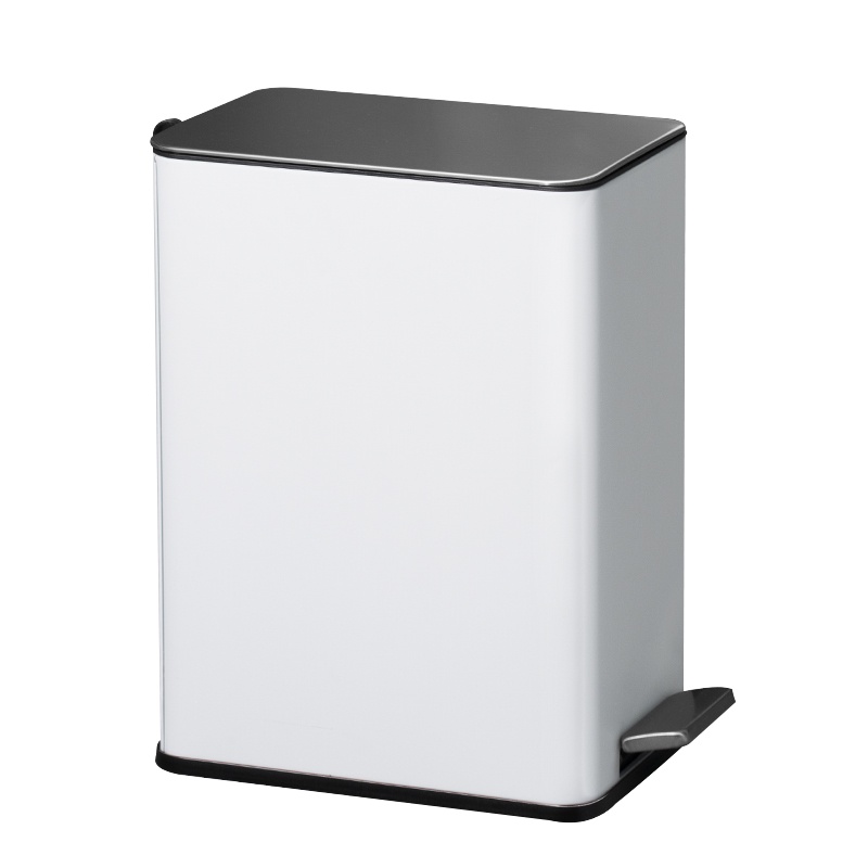 净无界JINGWUJIE10L缓降定盖不锈钢脚踏垃圾桶脚踏家用办公室垃圾桶