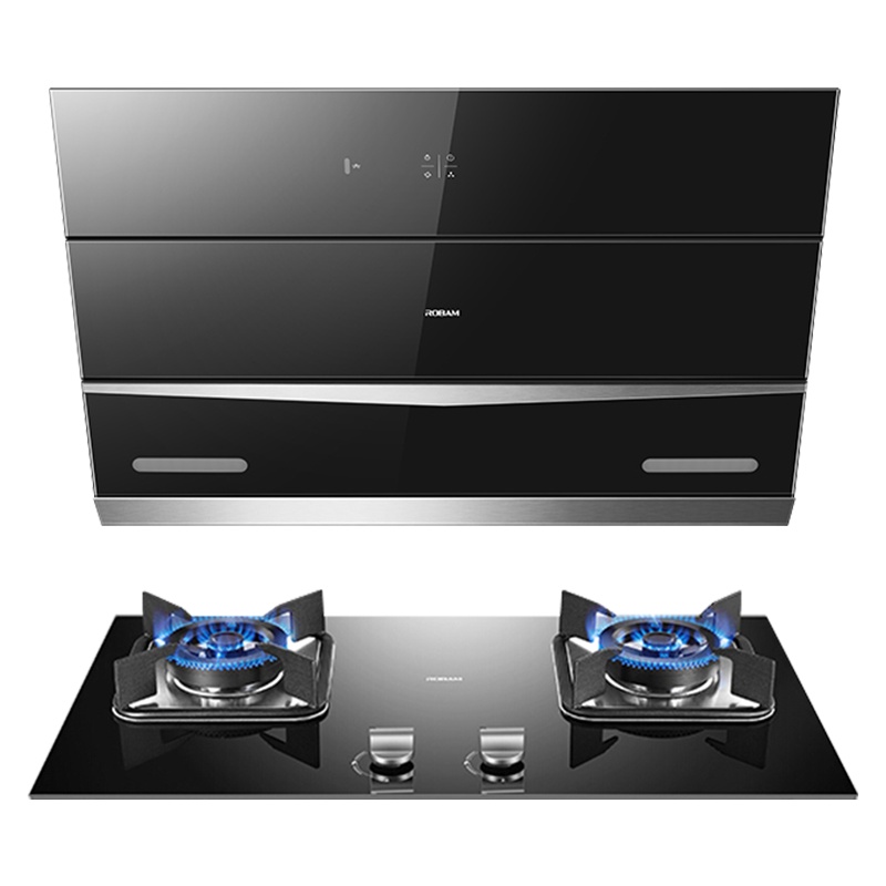 老板(ROBAM)油烟机烟灶套餐两件套27N0H+32B6X侧吸式触控式挥手爆炒22立方大吸力抽油烟机+4.5kW灶具套