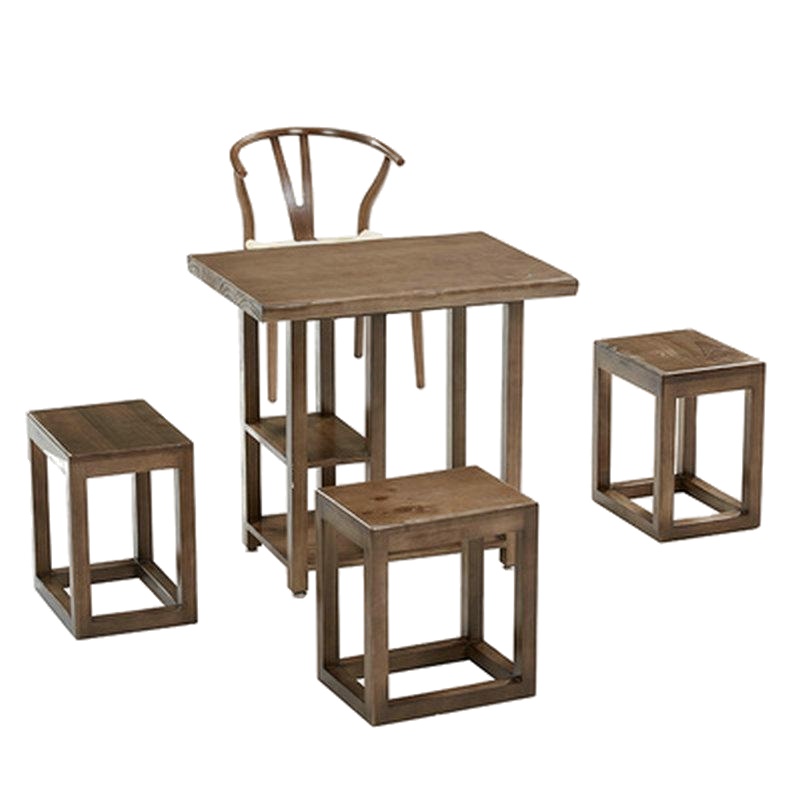 逐鹿中原新中式方凳简约休闲实木凳子美术凳HY-689实木凳子美术凳