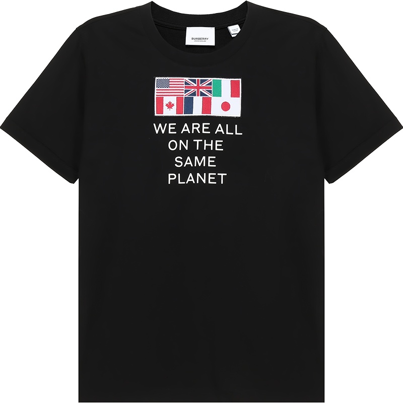 BURBERRY 博柏利 女款黑色棉质短袖T恤衫 80246261