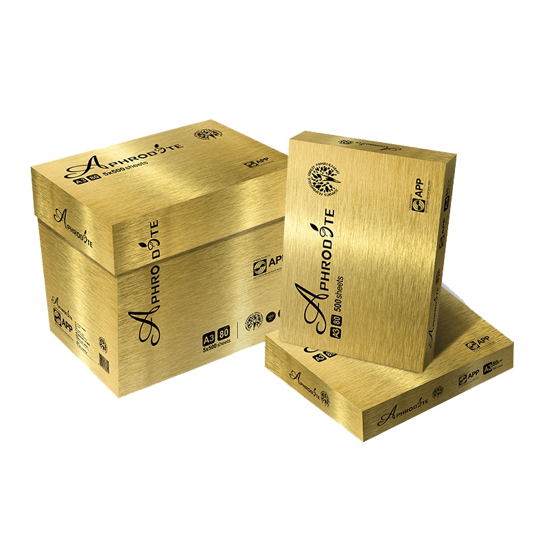 APP阿芙罗(APHRODITE)80G A3 5 包装 500张/包 打印复印纸 白纸 办公用纸 纯木浆 试卷纸