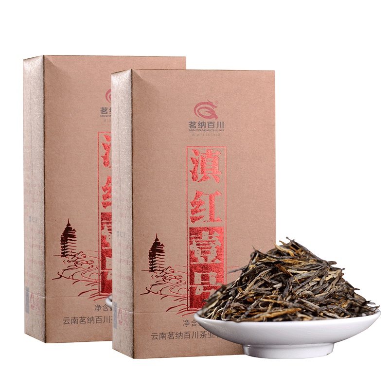 2023年头春新茶 茗纳百川 云南凤庆滇红1号特级茶散装工夫红茶 春茶滇红壹号380克×2盒