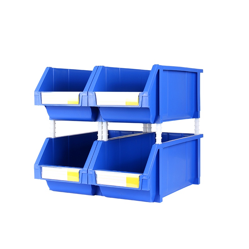 力王 POWERKING 斜口螺丝盒背挂零件盒组合式加厚塑料盒子工具箱货架收纳盒配件盒组立式物料盒全新加厚材质质量保证