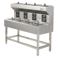 飞天鼠(FTIANSHU) 煲仔饭机商用全自动智能数码外卖电煲仔炉瓦煲砂煲锡纸 8头双层单排