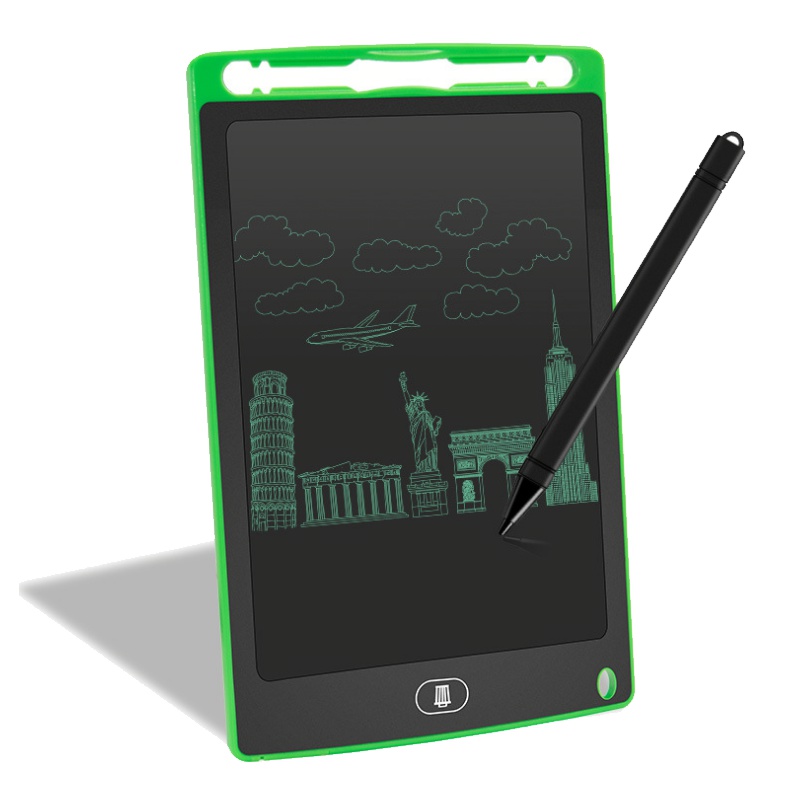 【8.5英寸粗笔】高亮笔迹液晶手写板儿童涂鸦学习办公用品记事本手绘板 儿童电子画板涂鸦绘画板
