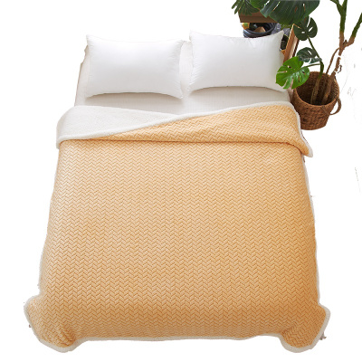 恒源祥午睡毛毯夏季小毯子办公室夏天空调单人薄款毛巾被子