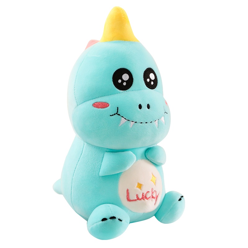 鸱吻可爱ins幸运星恐龙毛绒玩具送女生礼物玩偶娃娃睡觉抱枕宝宝安抚玩具(60cm 粉色 普通款)