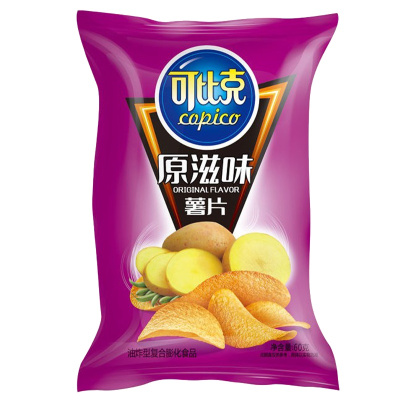 可比克 原味薯片32克/袋 膨化小吃休闲办公宿舍小零达利园食品