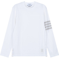 THOM BROWNE 汤姆·布朗 男士 棉质圆领长袖T恤 MJS151A 06221