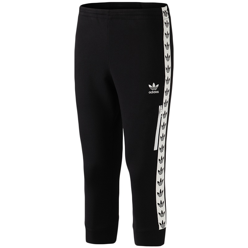 adidas阿迪达斯三叶草男裤跑步休闲运动裤九分裤DX4228