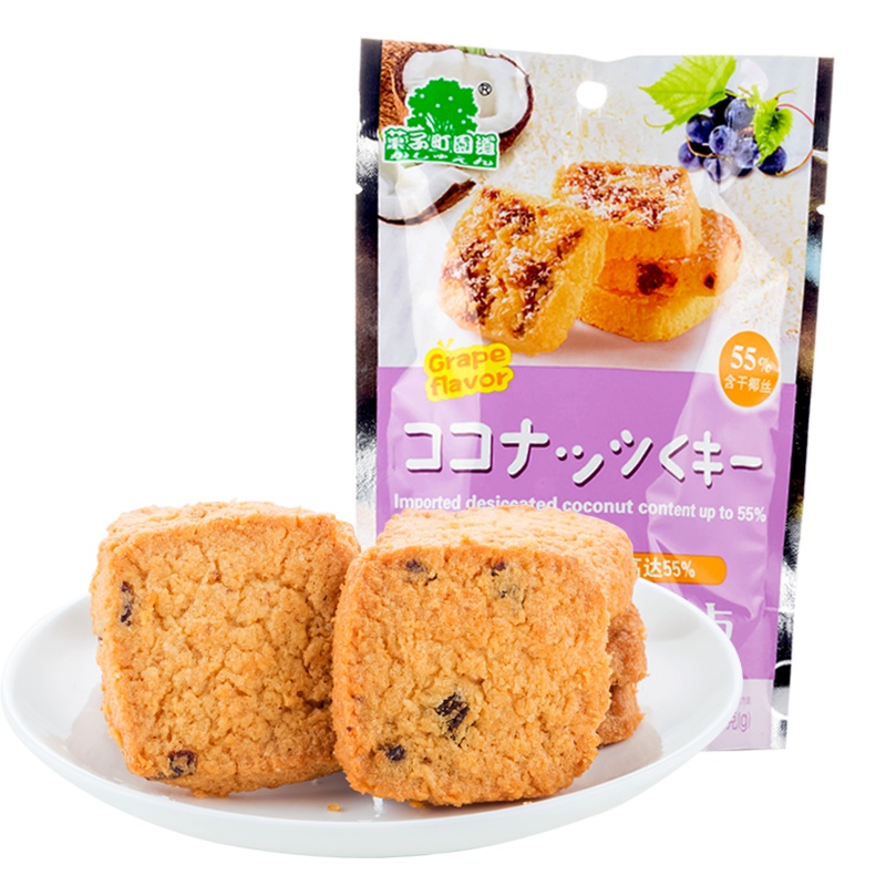 果子町园道 椰丝酥 提子味30g