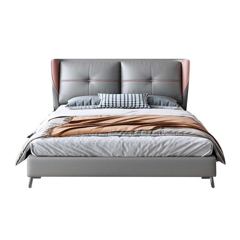 欧宝美床 网红床ins轻奢科技布北欧布艺床可拆洗双人主卧小户型现代简约软体床 卧室家具