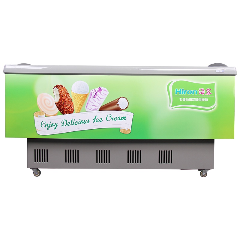海容(hiron)559升卧式冰柜商用 微弧玻璃门展示冷柜冷冻柜雪糕柜岛柜海鲜柜SC/SD-559 (-23℃超低温柜)