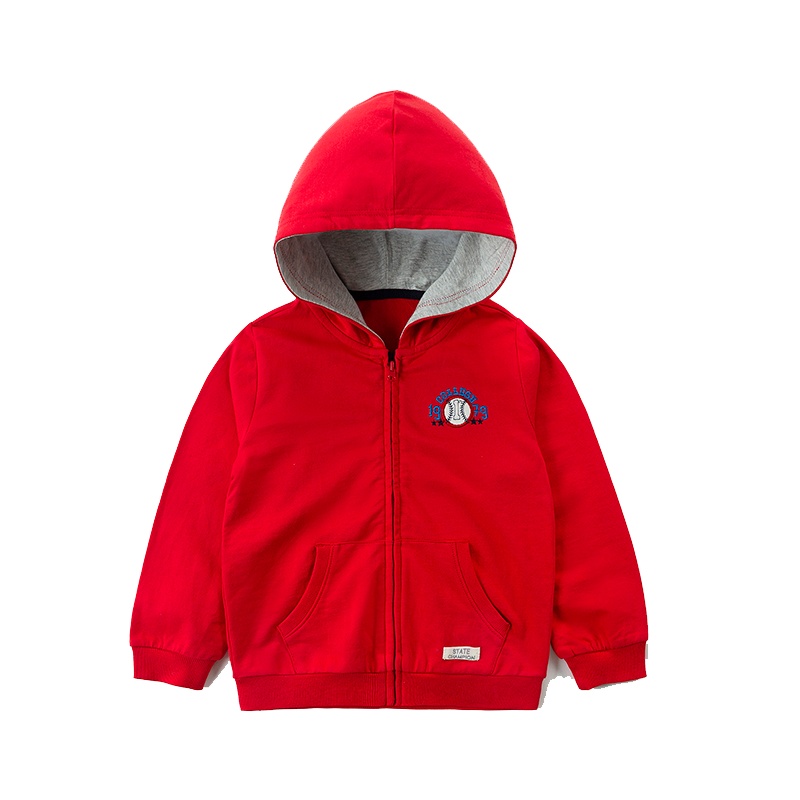 拉里宝贝Lioniebaby童装儿童外套宝宝休闲针织纯棉连帽外套新品LN01WS017