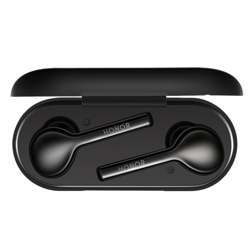 荣耀FlyPods 青春版 真无线耳机 幻夜黑 蓝牙耳机 音乐耳机	 运动耳机