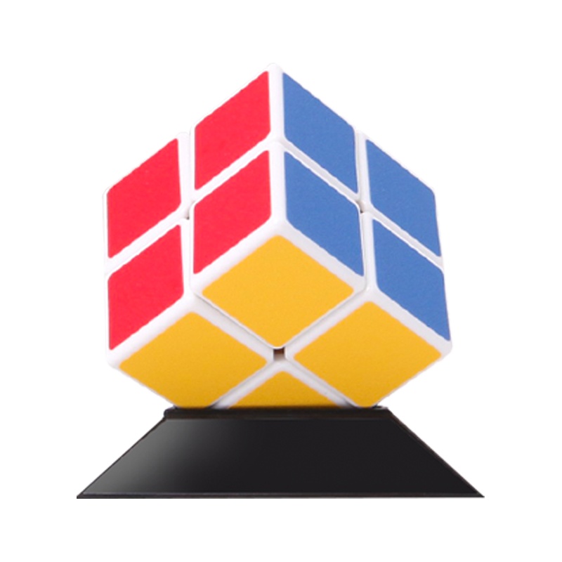 圣手学生23二阶三阶四阶魔方初学者比赛专业用全套装儿童玩具顺滑 二阶白色