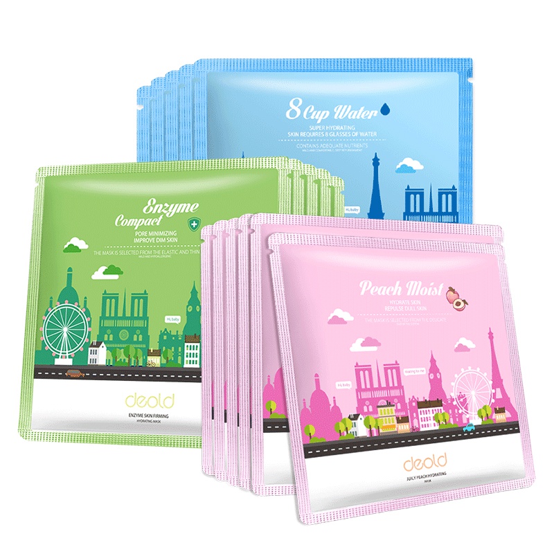 递欧(Deold) 荷兰正品酵素紧致锁水面膜一片装清爽保湿补水面膜贴25ml