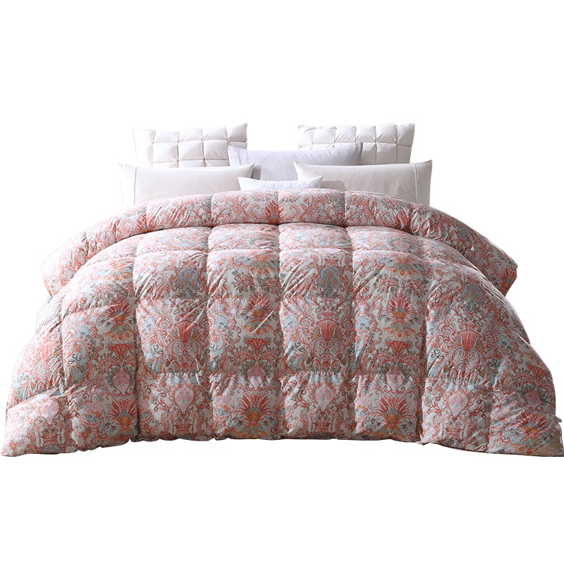 梦洁(MENDALE)家纺 梦洁美颂 缪斯华彩90%白鸭绒防螨厚被plus+冬季温暖冬被子 羽绒被冬被绗缝几何抽象