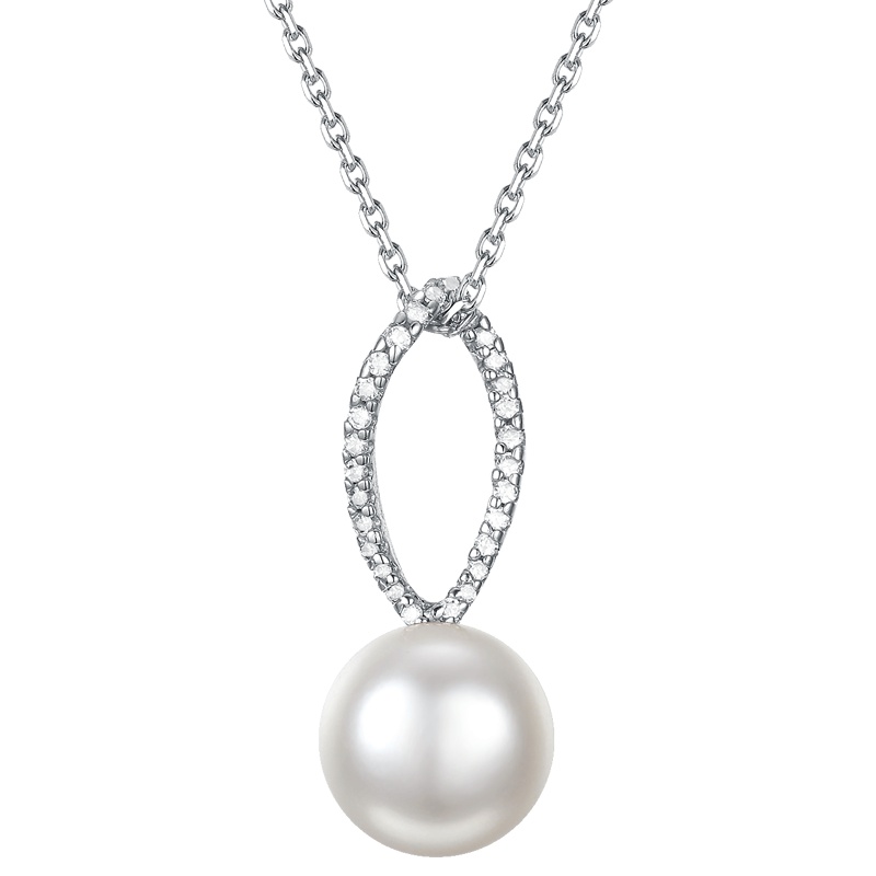 佰色传情(BRIR)S925银淡水珍珠吊坠缤纷(附证书和银链)