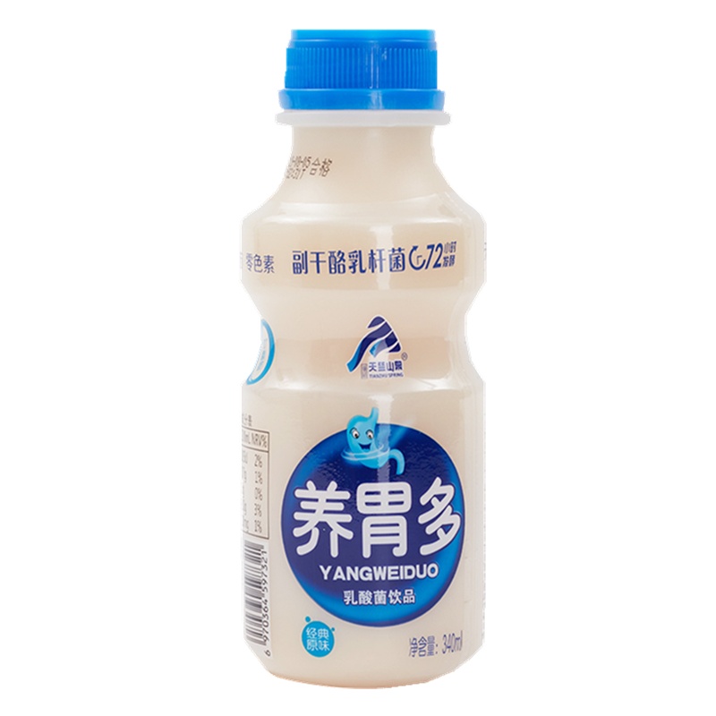 [新货]高品质整箱340ml*12瓶养胃多乳酸菌原味草莓味风味饮品