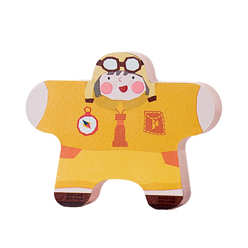 babycare玩具大力士平衡叠叠高人偶玩具儿童互动益智木质制叠叠乐积木膨胀的费尔