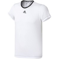 【自营】adidas阿迪达斯女子短袖T恤网球训练休闲运动服AZ4081 L AZ4081白色