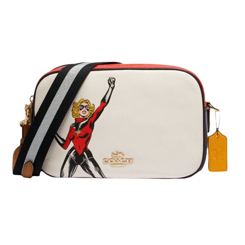 Coach 蔻驰 女士拼色皮革单肩包 F2545IMCAH