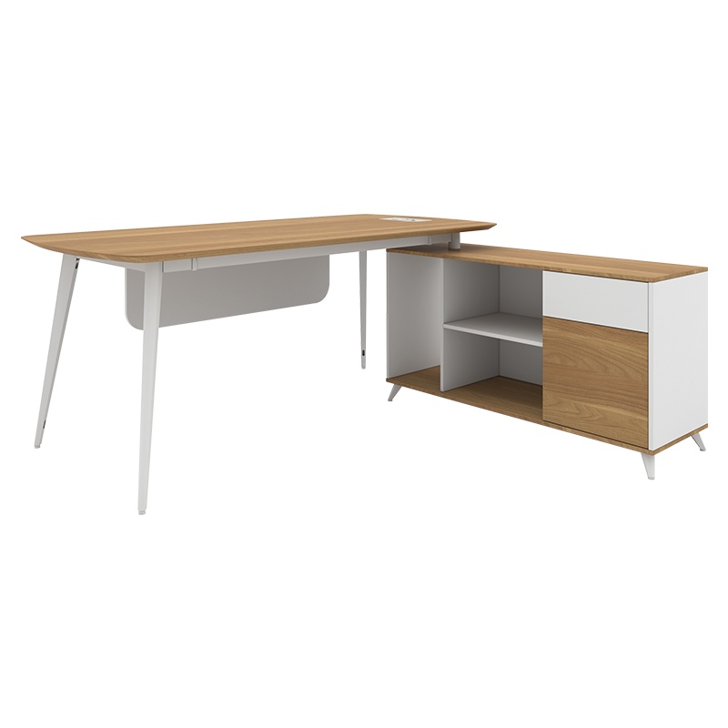 中泰X苏宁极物 老板桌经理桌简约现代单人办工桌男女士主管桌椅组合办公桌