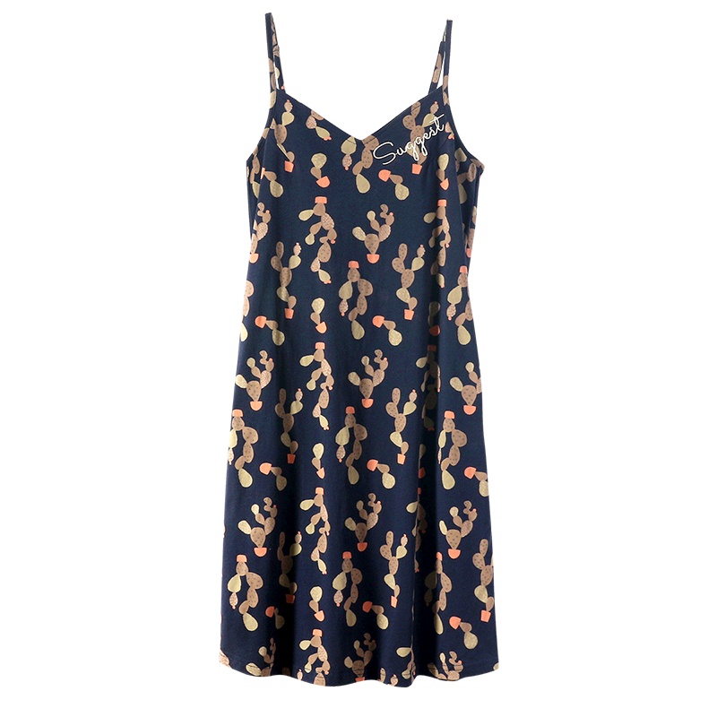 猫人甜美吊带睡裙女夏季可爱少女公主风日系花边薄款睡衣